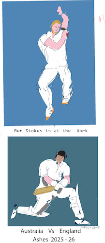 Cartoon: Australia Vs England ashes (medium) by gungor tagged australia,vs,england,ashes,australia,vs,england,ashes
