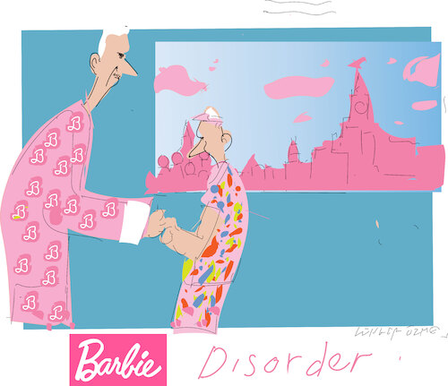 Cartoon: Barbie disorder in Kremlin (medium) by gungor tagged pink,in,kremlin,pink,in,kremlin