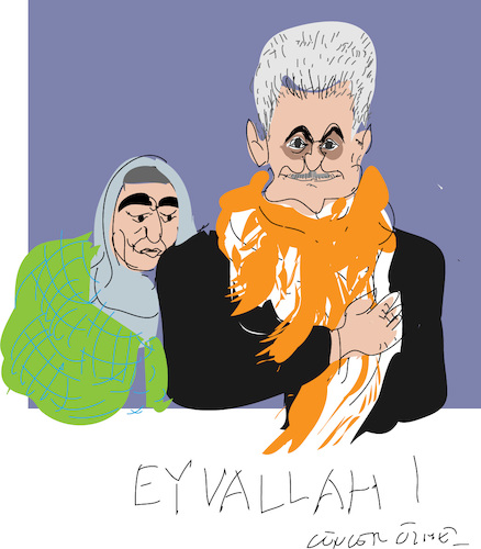 Cartoon: Bin Ali Yildirim (medium) by gungor tagged turkey,turkey,türkei,primiärminister,referendum