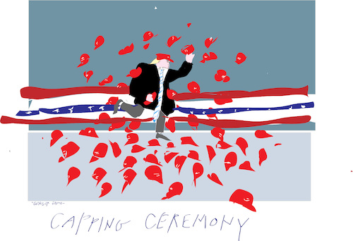 Cartoon: Cappping Ceremony (medium) by gungor tagged us,election,2020,us,election,2020