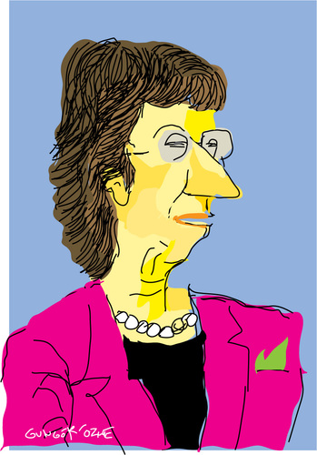 Cartoon: Catherine Ashton (medium) by gungor tagged politician