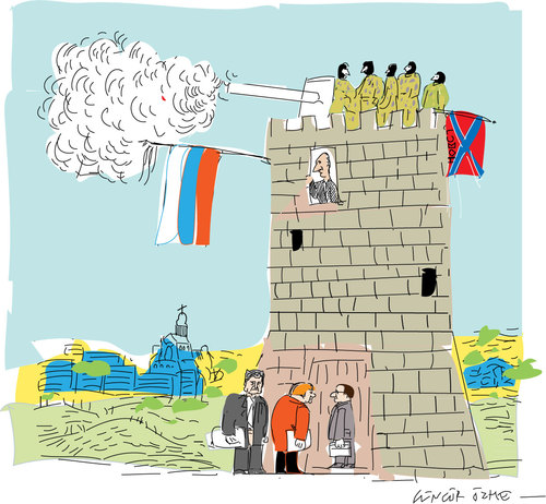 Cartoon: Cessez-le-feu 3 (medium) by gungor tagged ukraine