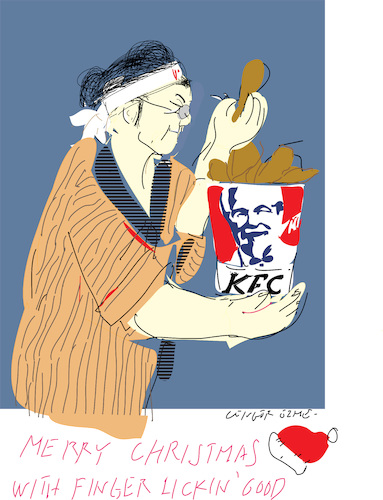 Cartoon: Christmas with KFC (medium) by gungor tagged chiristmas,chiristmas