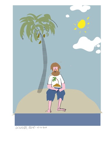 Cartoon: Coconut Tree (medium) by gungor tagged adventure
