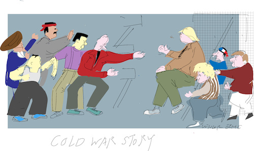 Cartoon: Cold War Story (medium) by gungor tagged world,world