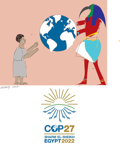 Cartoon: COP 27  Nov 2022 in Egypt (medium) by gungor tagged cop,27,in,egypt,cop,27,in,egypt