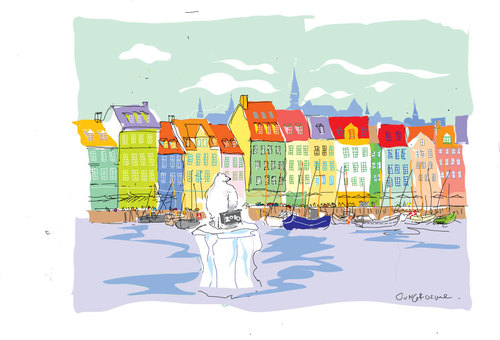 Cartoon: copenhagen (medium) by gungor tagged copen