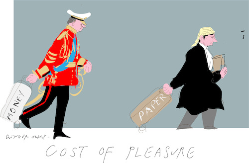 Cartoon: Cost of little pleasure (medium) by gungor tagged prince,andrew,saga,prince,andrew,saga