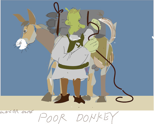 Cartoon: Donkey at the front line (medium) by gungor tagged donkey,at,ukraine,war,donkey,at,ukraine,war