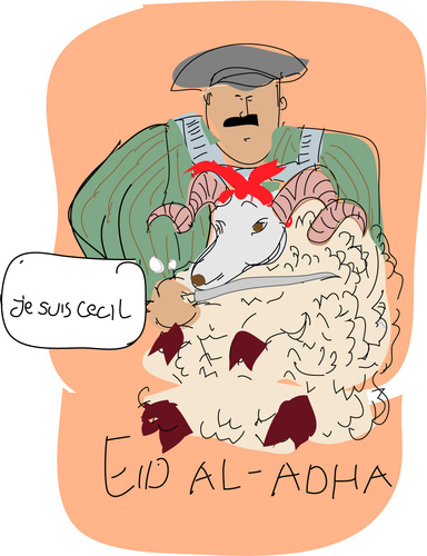 Cartoon: Eid al-Adha (medium) by gungor tagged east,middle