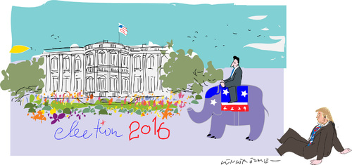 Cartoon: Election 2016 (medium) by gungor tagged usa