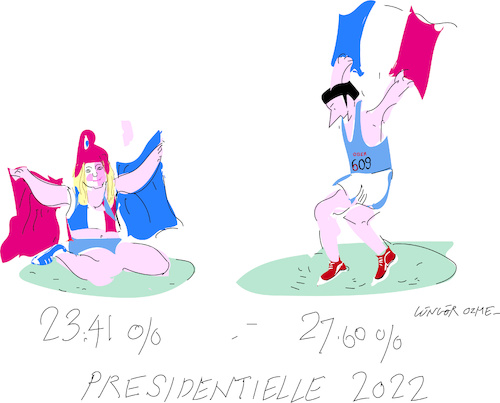 Cartoon: Election 2022 in France (medium) by gungor tagged french,election,2022,french,election,2022