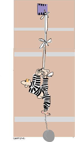 Cartoon: Escape-2 (medium) by gungor tagged prisoner