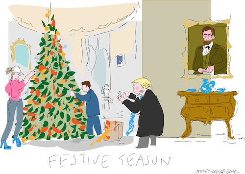 Cartoon: Festive Season (medium) by gungor tagged usa