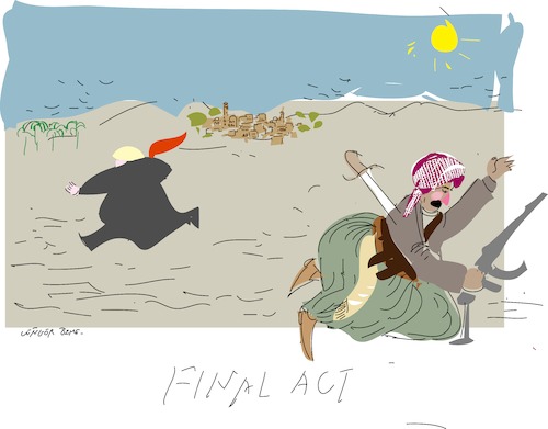 Cartoon: Final Act (medium) by gungor tagged middle,east,middle,east