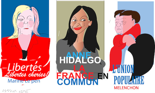 Cartoon: French election 2022 (medium) by gungor tagged french,election,april,2022,french,election,april,2022