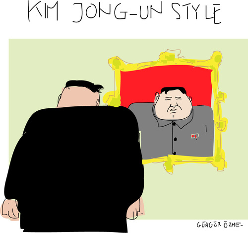 Cartoon: Hairspray (medium) by gungor tagged korea,north