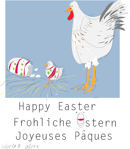 Cartoon: Happy Easter 2020 (medium) by gungor tagged easter,2020,easter,2020