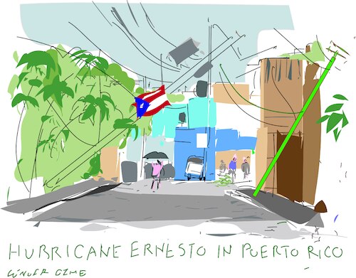 Hurricane Ernesto in Puerto Rico