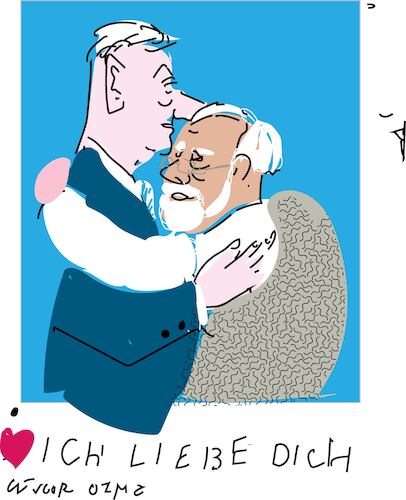 Cartoon: Ich liebe dich (medium) by gungor tagged odd,couple,odd,couple