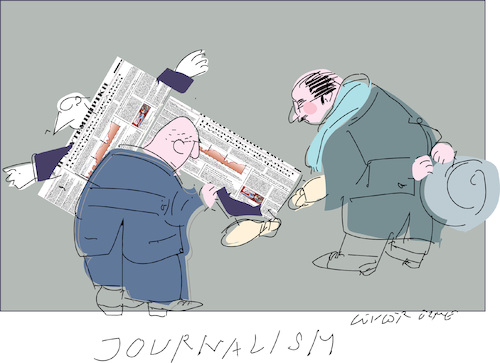 Cartoon: Journalism (medium) by gungor tagged news,papers,news,papers
