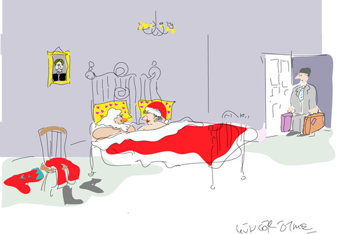 Cartoon: Le Pere Noel (medium) by gungor tagged christmas