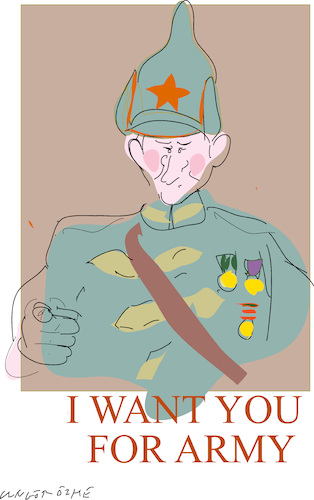 Cartoon: Like classical war poster (medium) by gungor tagged ukraine,and,russia,2022,ukraine,and,russia,2022
