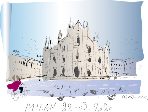 Cartoon: Milano (medium) by gungor tagged italy,italy