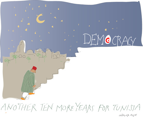 Cartoon: More than ten years (medium) by gungor tagged tunisia,tunisia