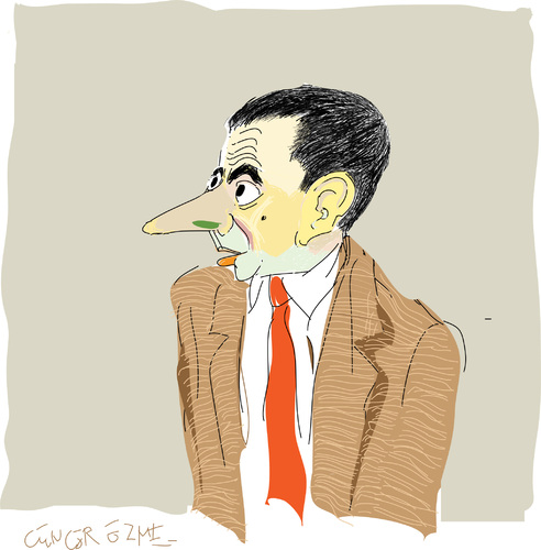 Cartoon: Mr.Bean (medium) by gungor tagged movie