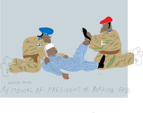 Cartoon: New government at Burkina Faso (medium) by gungor tagged burkina,faso,military,coup,2022,burkina,faso,military,coup,2022