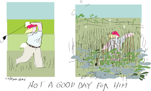 Cartoon: Not a Good Day for him (medium) by gungor tagged usa,usa