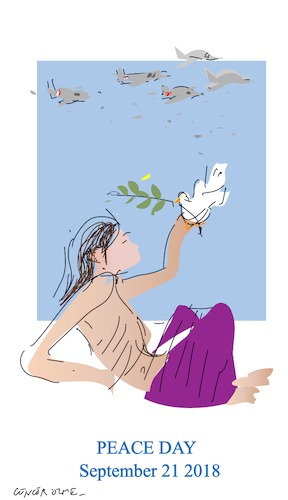 Cartoon: Peace Day 2018 (medium) by gungor tagged peace