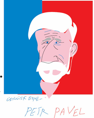 Cartoon: Petr Pavel (medium) by gungor tagged new,president,of,the,czech,republic,new,president,of,the,czech,republic