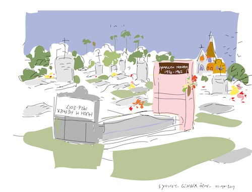 Cartoon: Playboy Crypt (medium) by gungor tagged usa