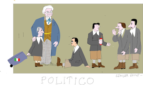 Cartoon: Politico (medium) by gungor tagged italy