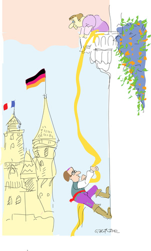 Cartoon: Rapunzel (medium) by gungor tagged europe