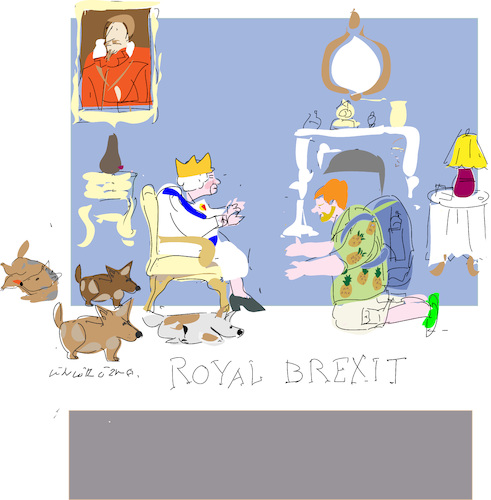 Cartoon: Royal Brexit (medium) by gungor tagged uk