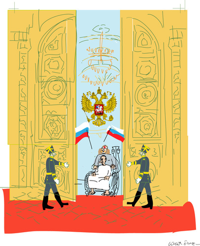 Cartoon: Sicknes at Kremlin (medium) by gungor tagged russia