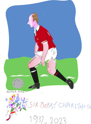 Cartoon: Sir Robert Charlton (medium) by gungor tagged sir,bobby,charlton,sir,bobby,carlton