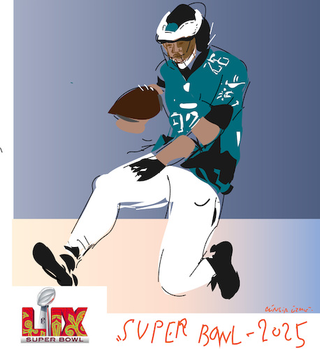 Cartoon: Super Bowl LIX (medium) by gungor tagged super,bowl,2025,super,bowl,2025