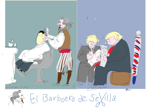 Cartoon: The Barber of Seville (medium) by gungor tagged opera,opera