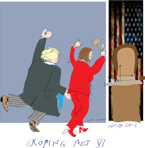 Cartoon: Trump versus Pelosi (medium) by gungor tagged usa,usa,nancy,pelosi,chuck,schumer,reject,donald,trump,wall,house,speaker,democrats,washington