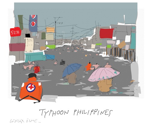 Cartoon: Typhoon Mangkhut (medium) by gungor tagged philippines