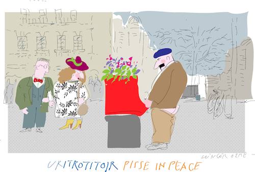 Cartoon: Uritrottoir (medium) by gungor tagged france,france