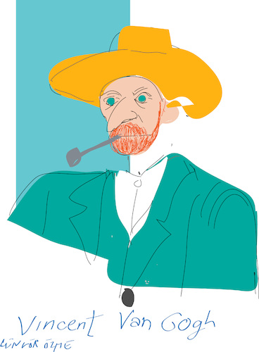 Cartoon: Van Gogh (medium) by gungor tagged vincent,van,gogh,vincent,van,gogh