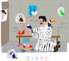 Cartoon: Birdman in Big Apple (small) by gungor tagged madura,in,prison
