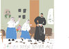 Cartoon: Brazilian sister act (small) by gungor tagged brazilian,nun,goes,viral