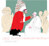 Cartoon: Damage repair (small) by gungor tagged pope,francus,in,canada,july,2022