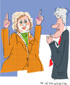 Cartoon: H.Clinton-A (small) by gungor tagged usa